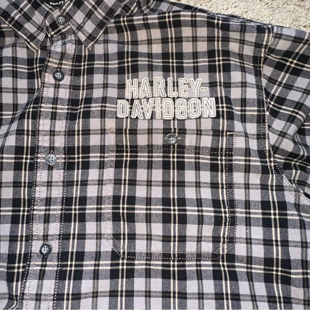 Harley Davison Medium Weight Flannel - Picture 6 of 6